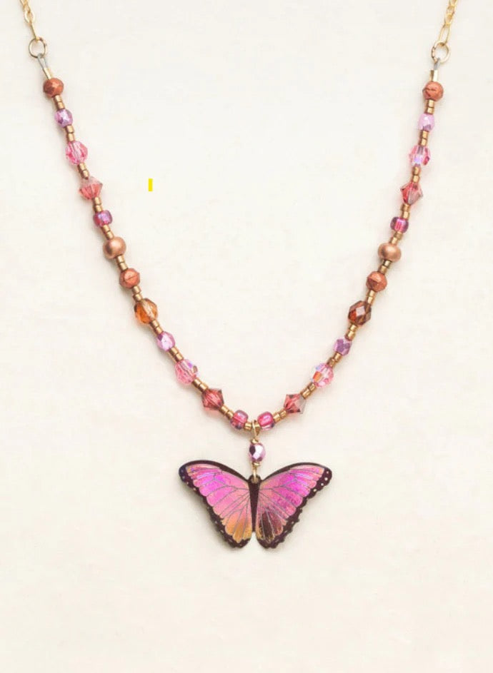Holly Yashi Bella Butterfly Beaded Necklace