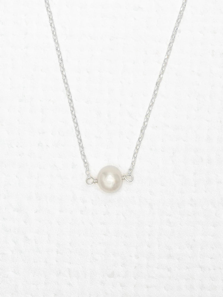Holly Yashi Marina Pearl Necklace Cream/Silver