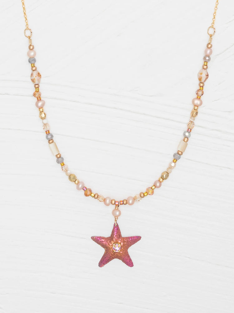 Holly Yashi Carmel Beaded Necklace