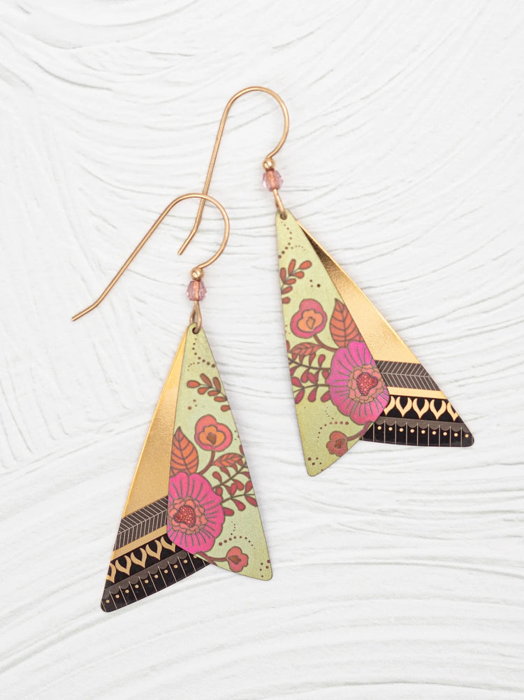 Holly Yashi All A Flutter Earrings- Amber Gold