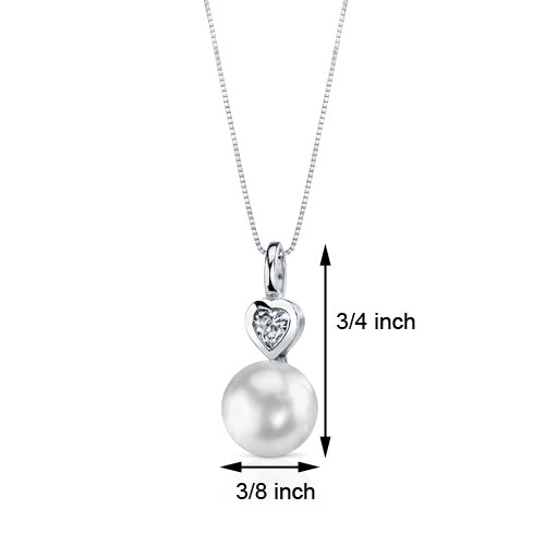 Sterling Freshwater White Pearl Pendant