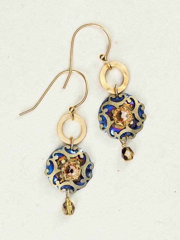 Holly Yashi Encircled Abela Earrings - Denim