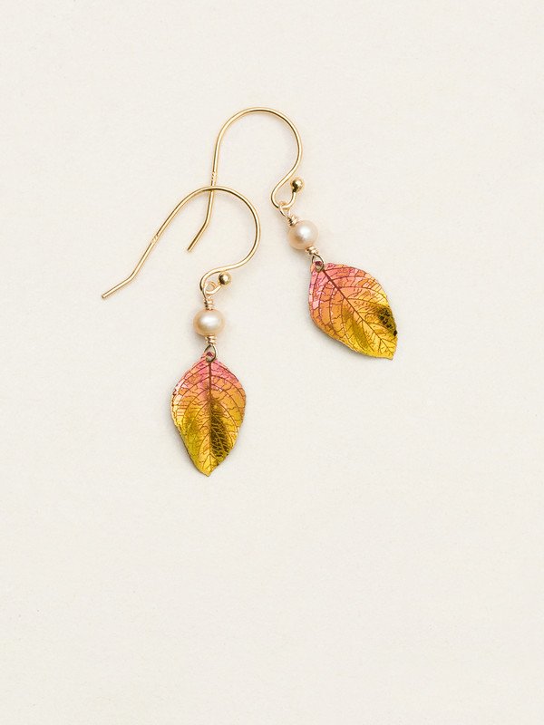 Holly Yashi Healing Leaf Earrings