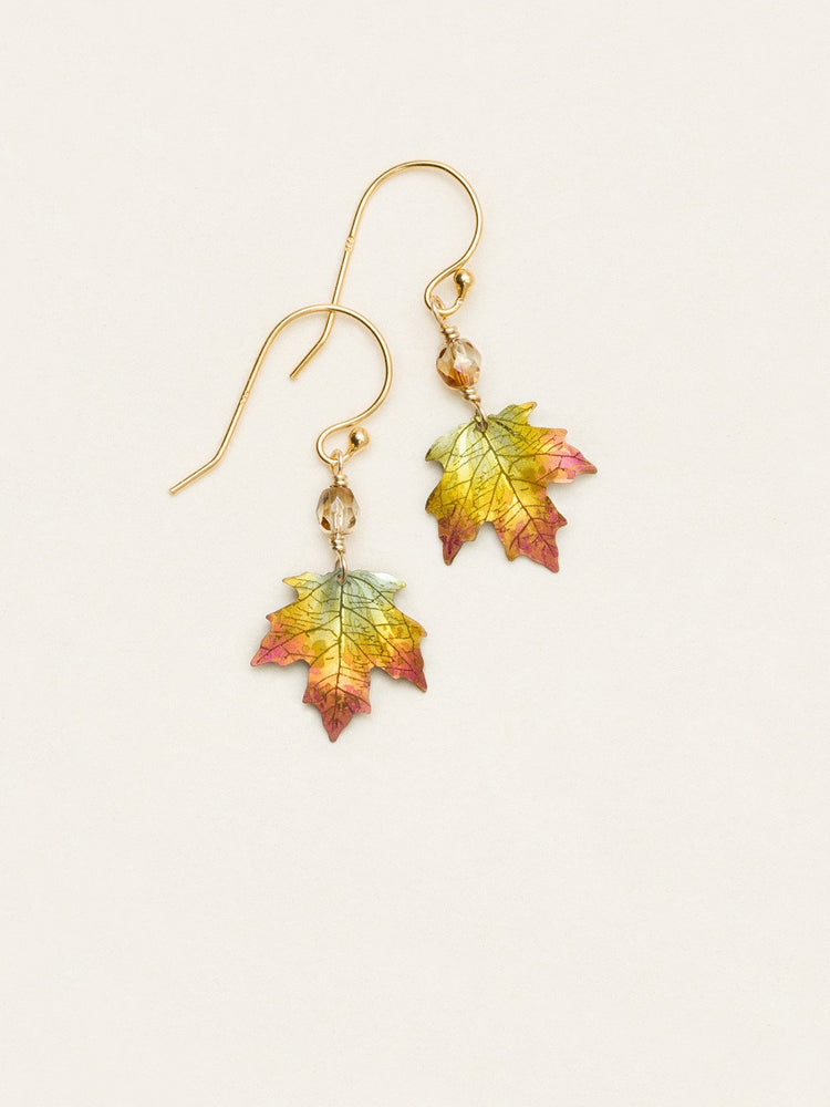 Holly Yashi Sugar Maple Earrings, Peach