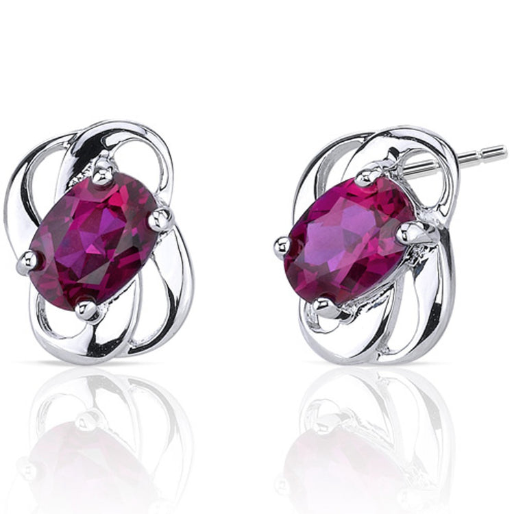 Sterling Ruby Earrings