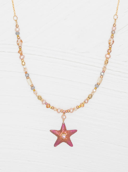 Holly Yashi Carmel Beaded Necklace