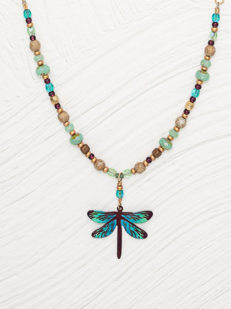 Holly Yashi Dragonfly Dreams Beaded Necklace