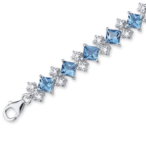 Sterling Blue Topaz Bracelet