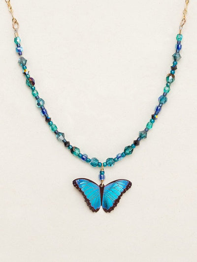 Holly Yashi Bella Butterfly Beaded Necklace - 4 Colors