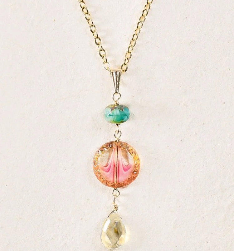 Holly Yashi Clementine Watermelon Necklace